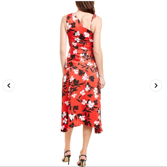 BCBGMAXAZRIA FLORAL BNWT SIZE L FLORAL MIDI MAXI DRESS - Picture 2 of 4